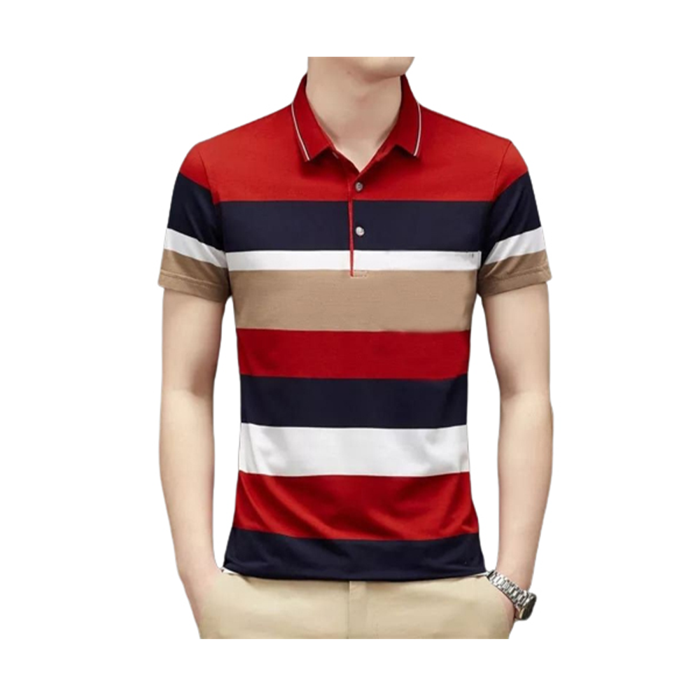 Pp Jersey Sublimation Half Sleeve Polo Shirt For Men Multicolor Pt 05 