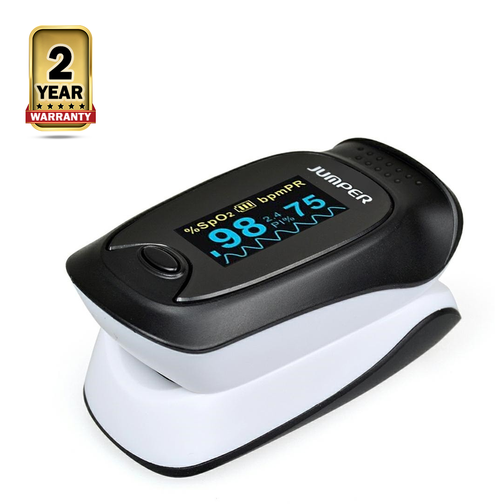 JUMPER JPD-500D OLED Fingertip Pulse Oximeter - Black and White