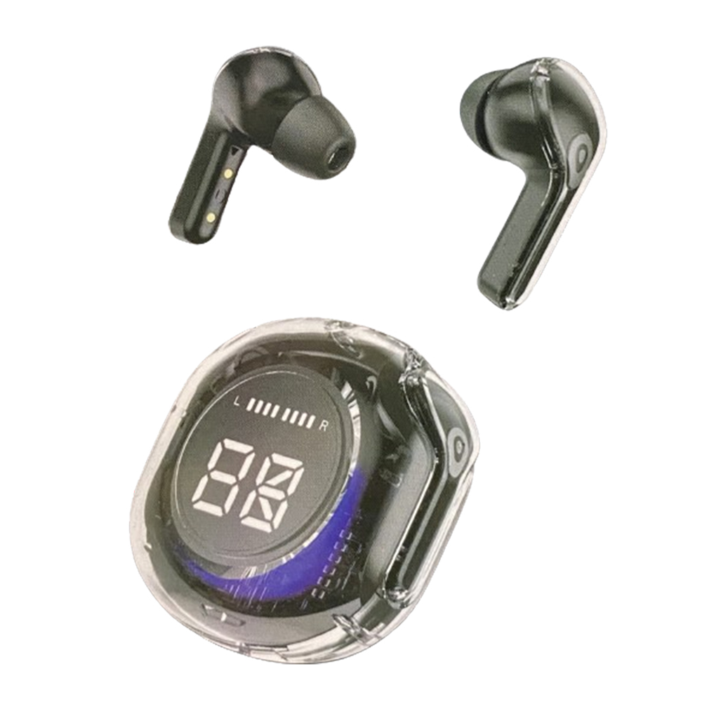 Ultrapods Pro Transparent Wireless Earbuds - Black