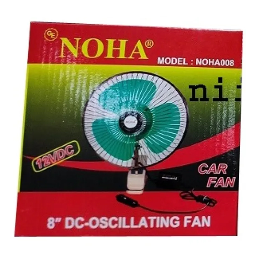 NOHA Noha008 Portable Oscillating Car Fan - 8 Inch