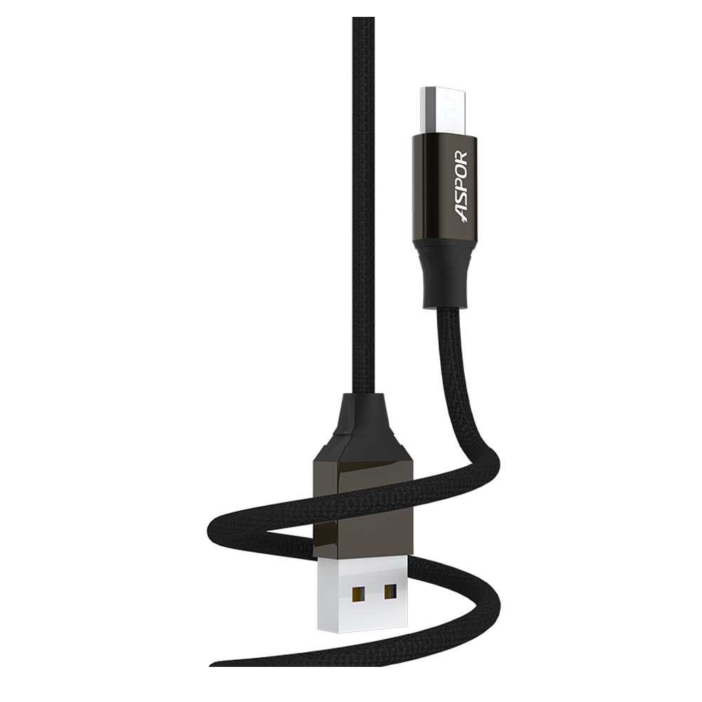 ASPOR AC11 Quick Charging Data Cable - 1.2M - Black