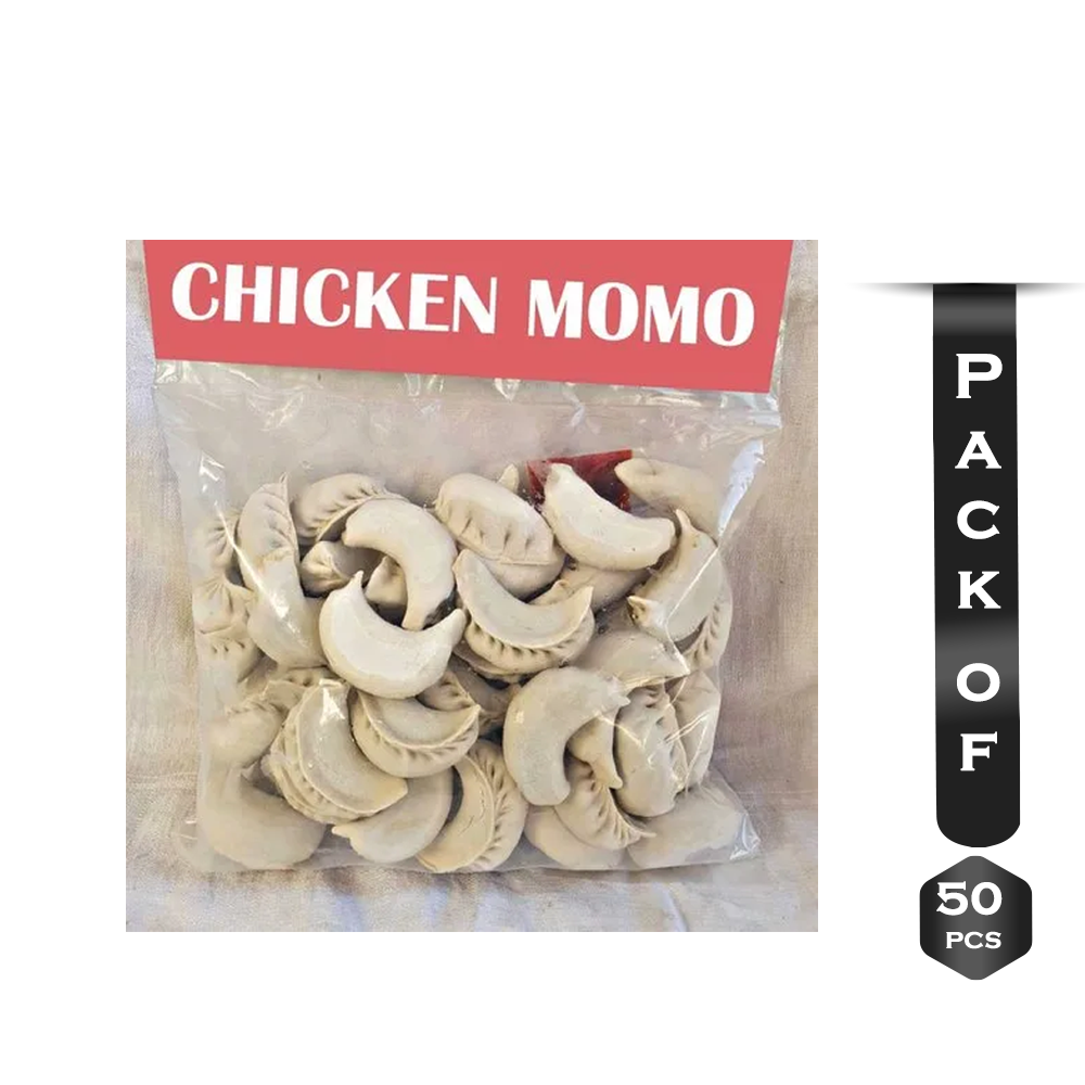 Frozen Chicken Momo - 5 Packet (50 Pcs) 