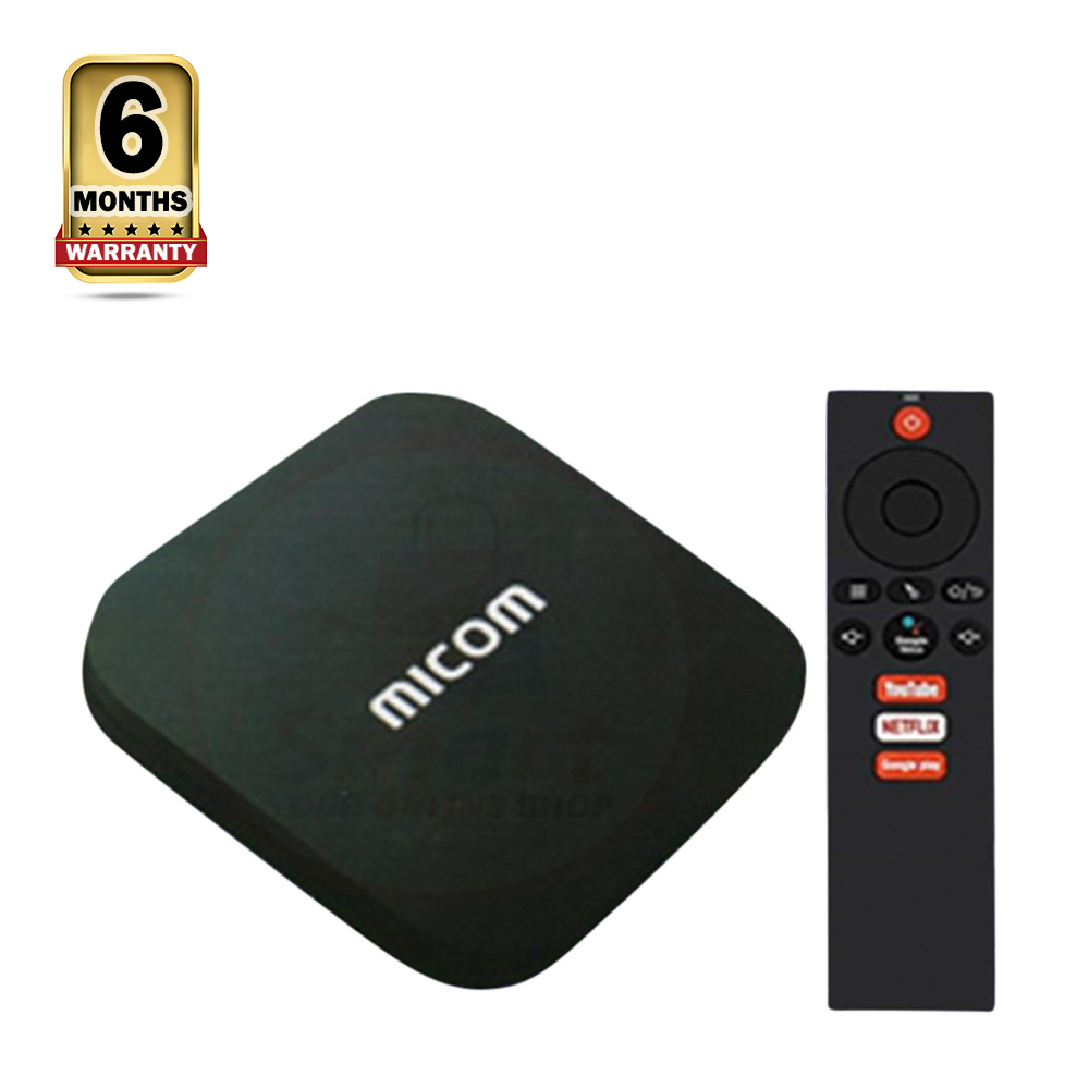 MICOM Micom 4K android Set -Top Box - 2GB RAM and 16GB ROM with 6