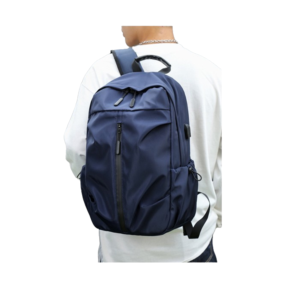 Polyester and Nylon Backpack - Slate Blue