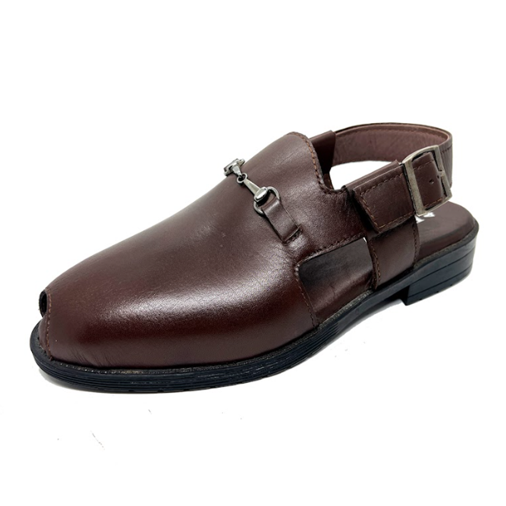 PU Leather Kabli Shoes for Men - Chocolate - BW20481