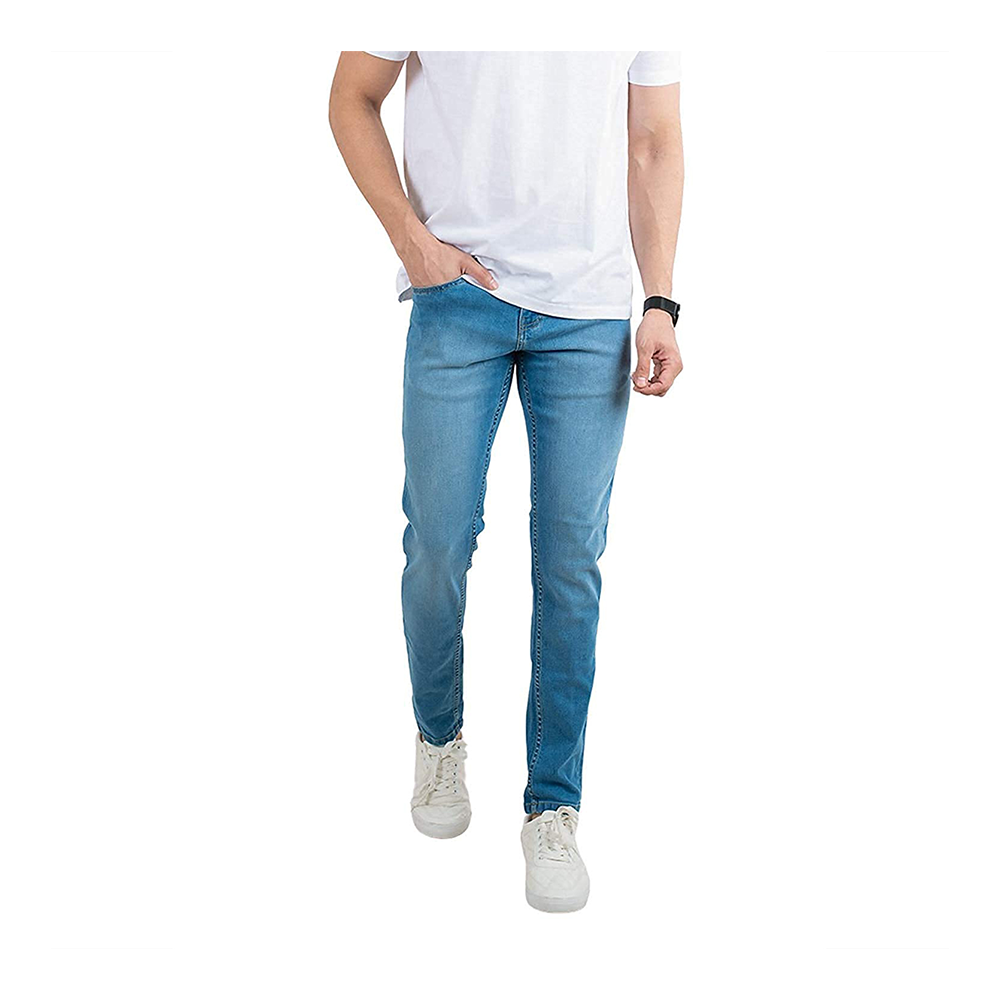 Stretch Denim Jeans Pant For Man - Sky Blue