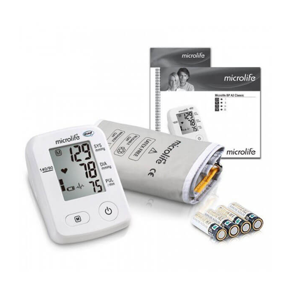 Microlife A2 Classic Upper Arm Digital Blood Pressure Monitor Set