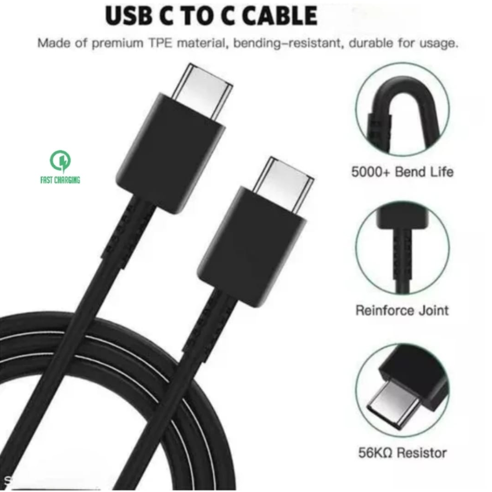 Samsung USB Type-C to Type-C Fast Charging Cable - Black