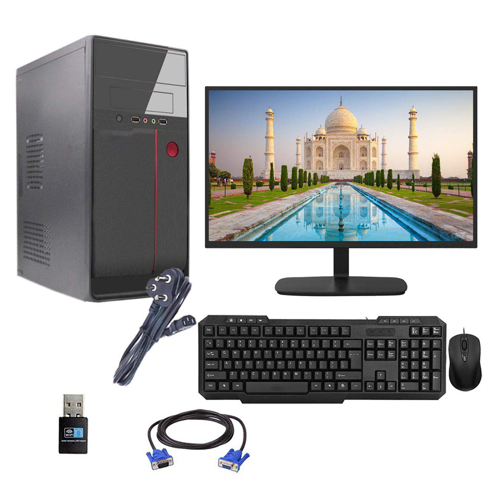 Intel® Core™ i3 - 4GB RAM - 120 GB SSD - 500GB HDD - 19 inch MONITOR Desktop PC