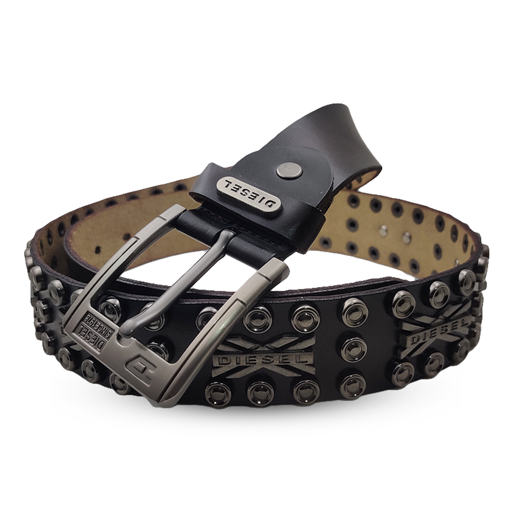 Leather Belt for Men - Black