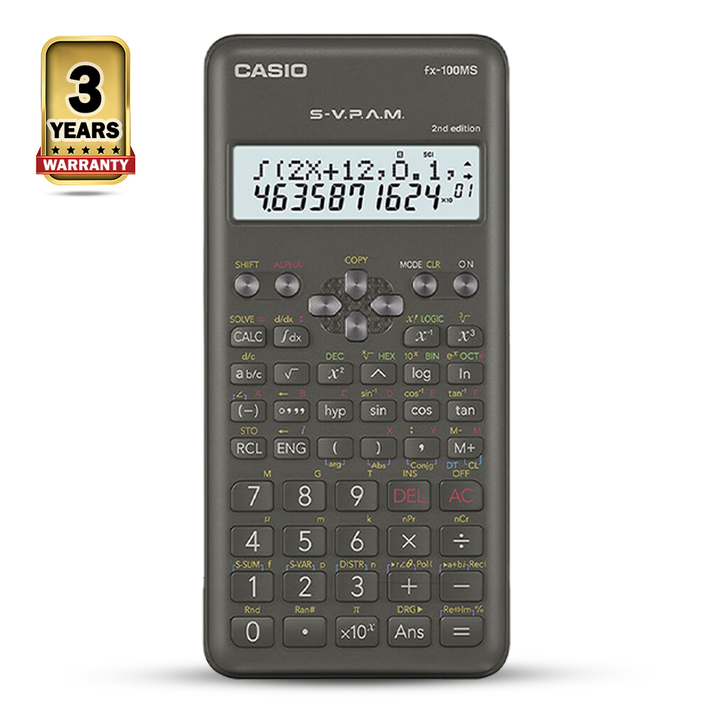 Casio FX100 Ms 2nd Edition Scientific Calculator - Black