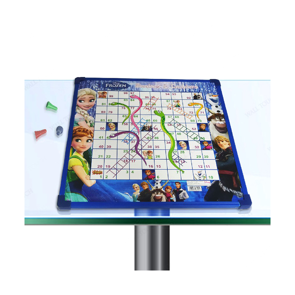 Both Side Disney Frozen and Motu Patlu Hard Ludo Board Game Set - Blue - 131484732