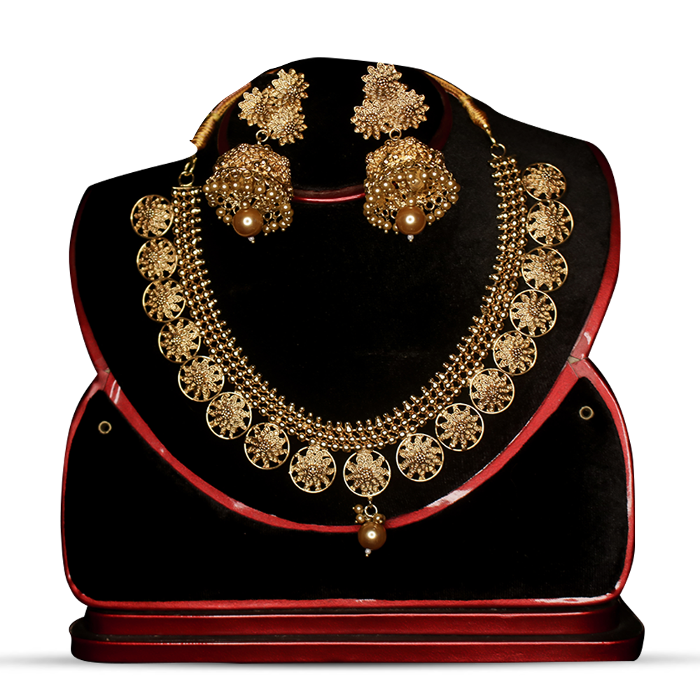 Alloy Necklace Set for Women - N02 - Golden