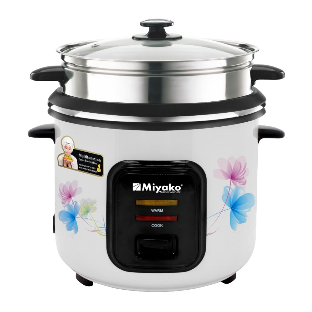 Miyako ASL-3P-280-YLD 3 IN 1 Double Pot Rice Cooker - 2.8 Liters