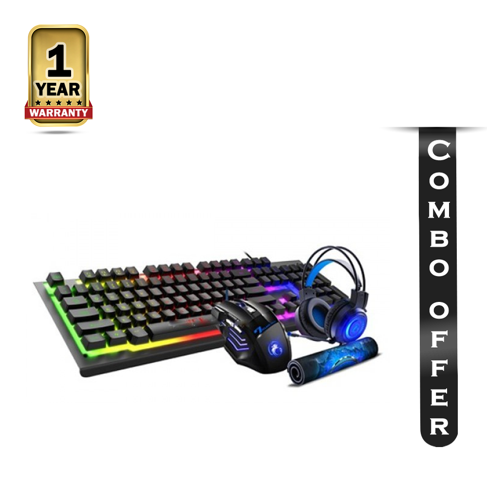 Combo Offer of IMICE GK-480 4 IN 1 Gaming Kit Combo