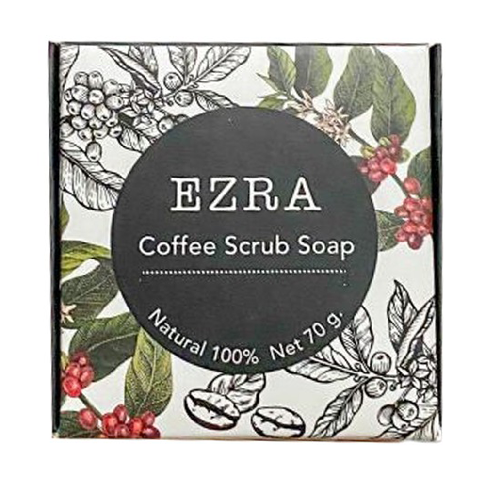 Ezra Coffee Face Scrub Herbal Soap - 70gm