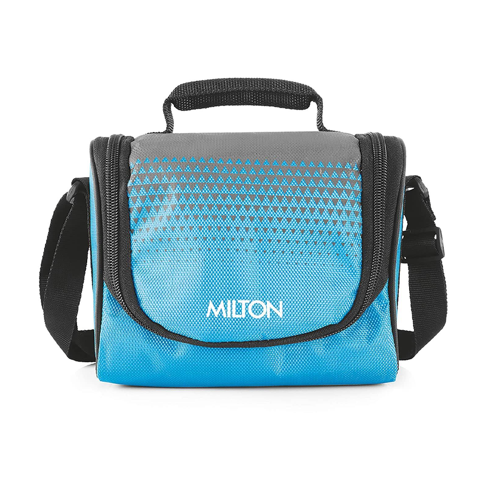 Milton Tasty Lunch 3 Comb StainlessSteel Lunch Pack With Bag 4 Containers Lunch Box - Blue