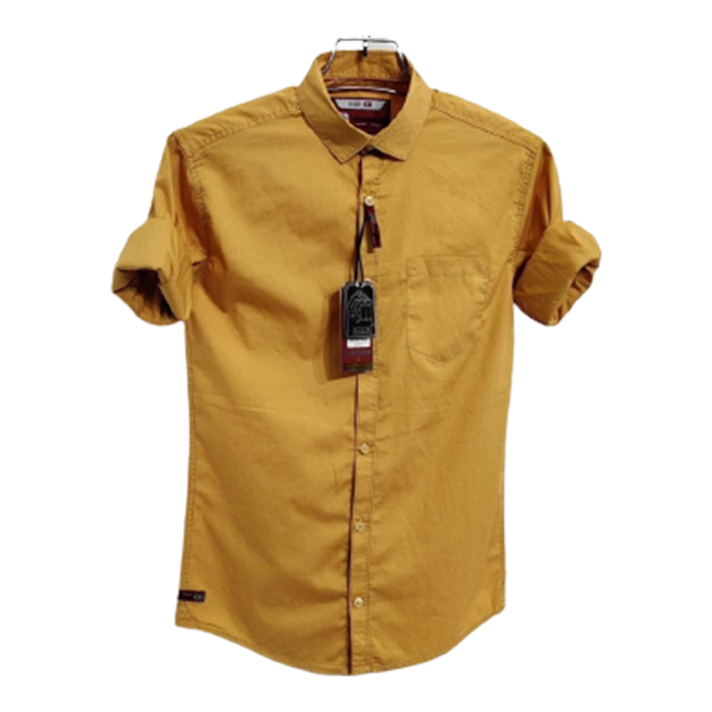 Oxford Cotton Full Sleeve Shirt For Men - Brown - OP90