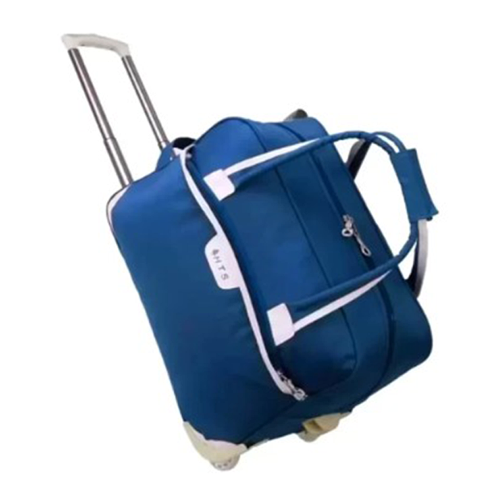 HTS HTS-20-RB Duffel Travel Trolley Bag - Royal Blue