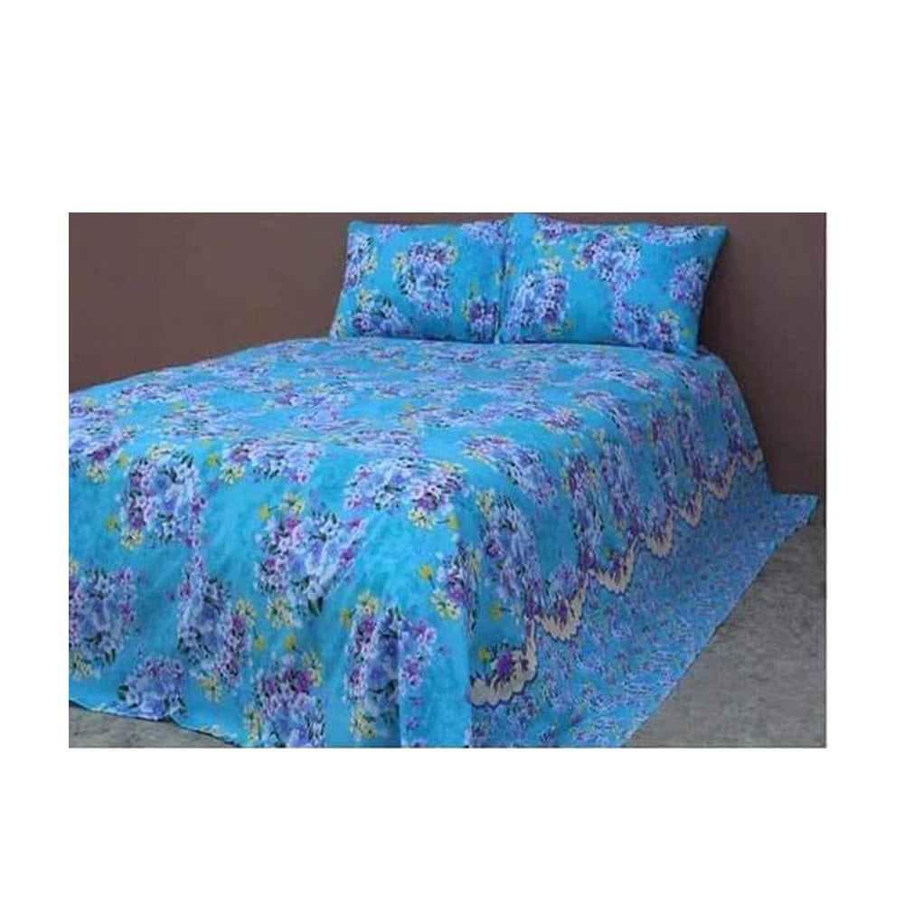 King Size Cotton Panel Bedsheet - NT-04 - Multicolor