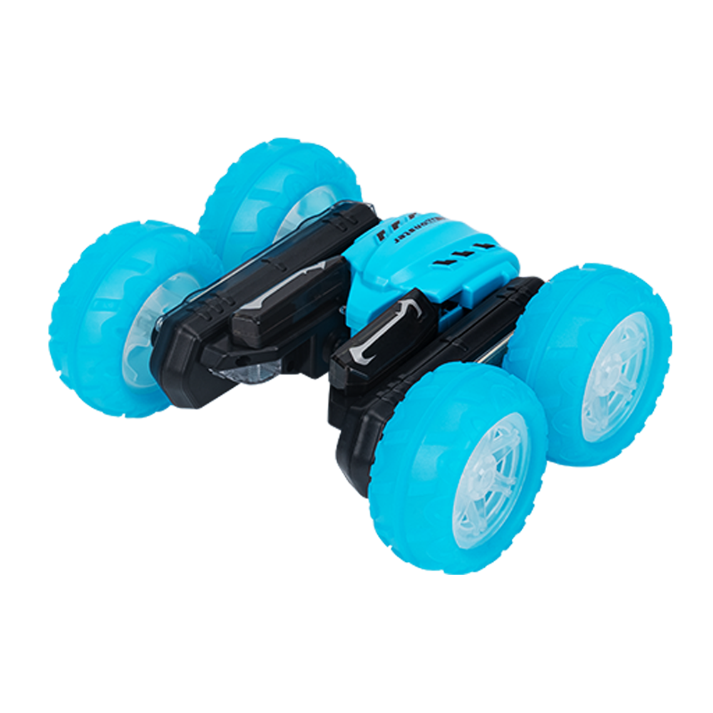 Remote Control Light Wheel Edition Stunt Car  - Turquoise 
