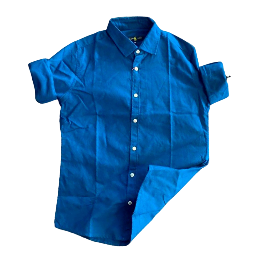 Cotton Full Sleeve Formal Shirt For Men - SRT-5006 - Blue