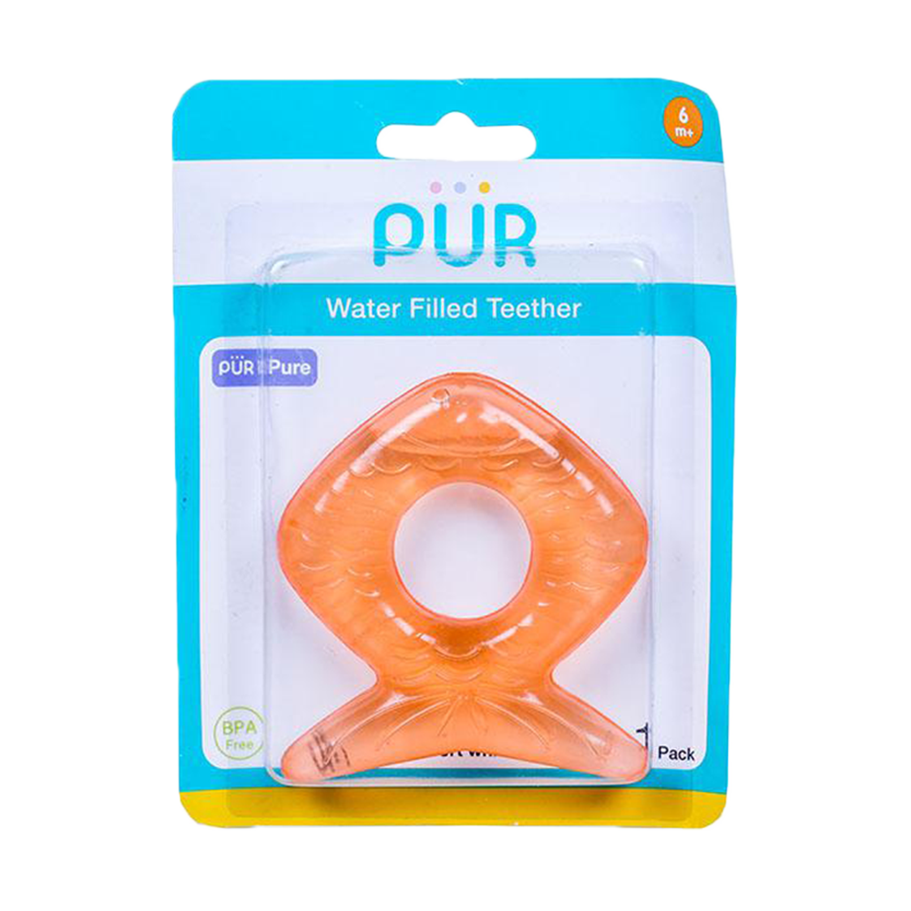 Pur Water Filled Teether - Orange - 8003-fish