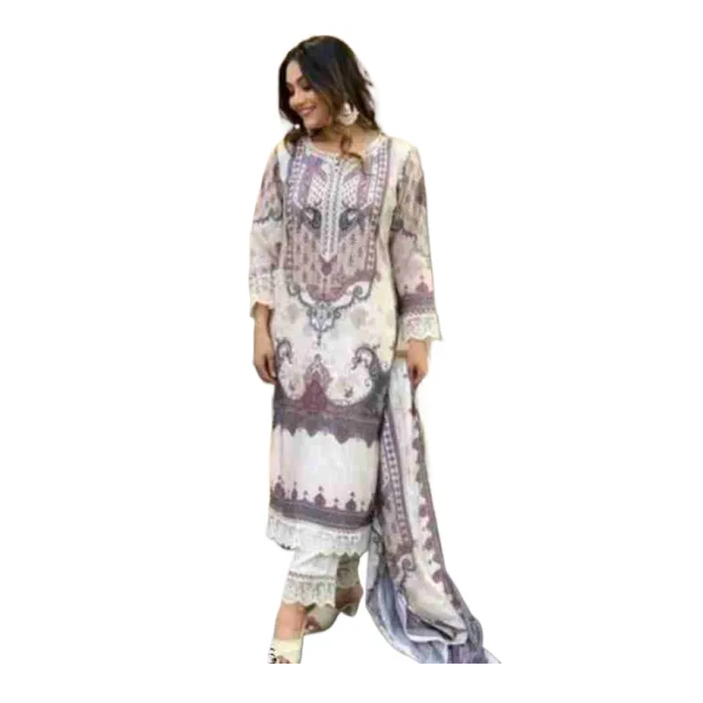 Cotton Skin Printed Readymade Salwar Kameez For Women - Multicolor