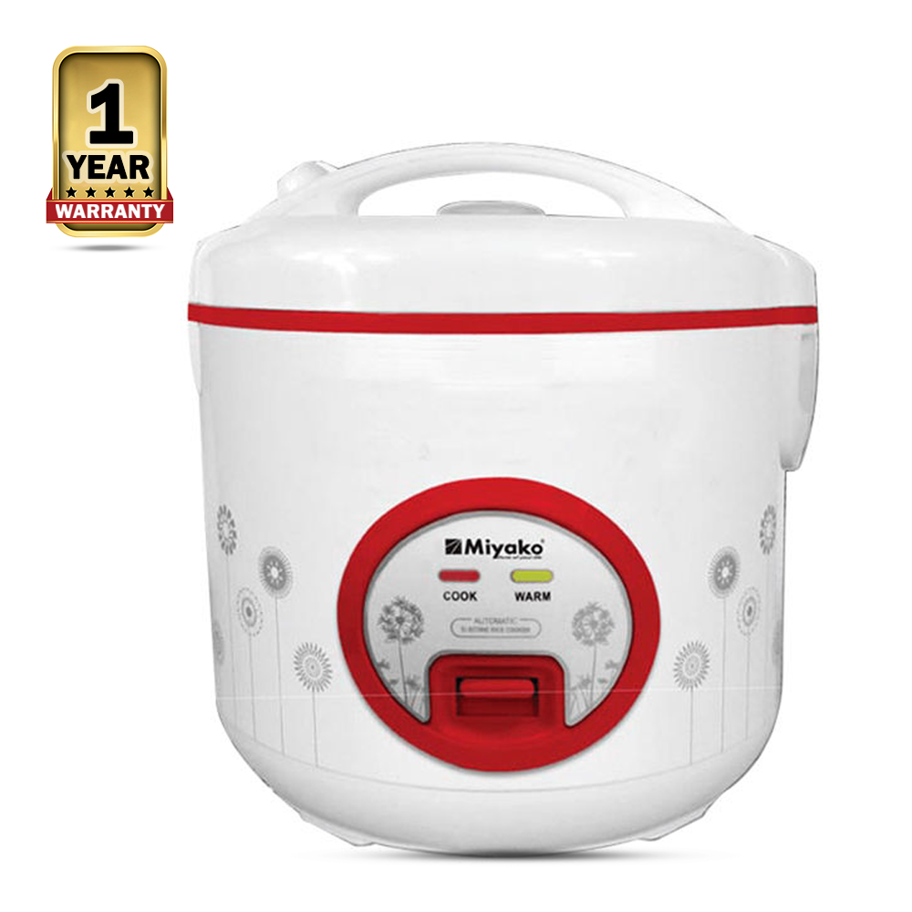 Miyako Electric Rice Cooker - 1.8 Litre - White