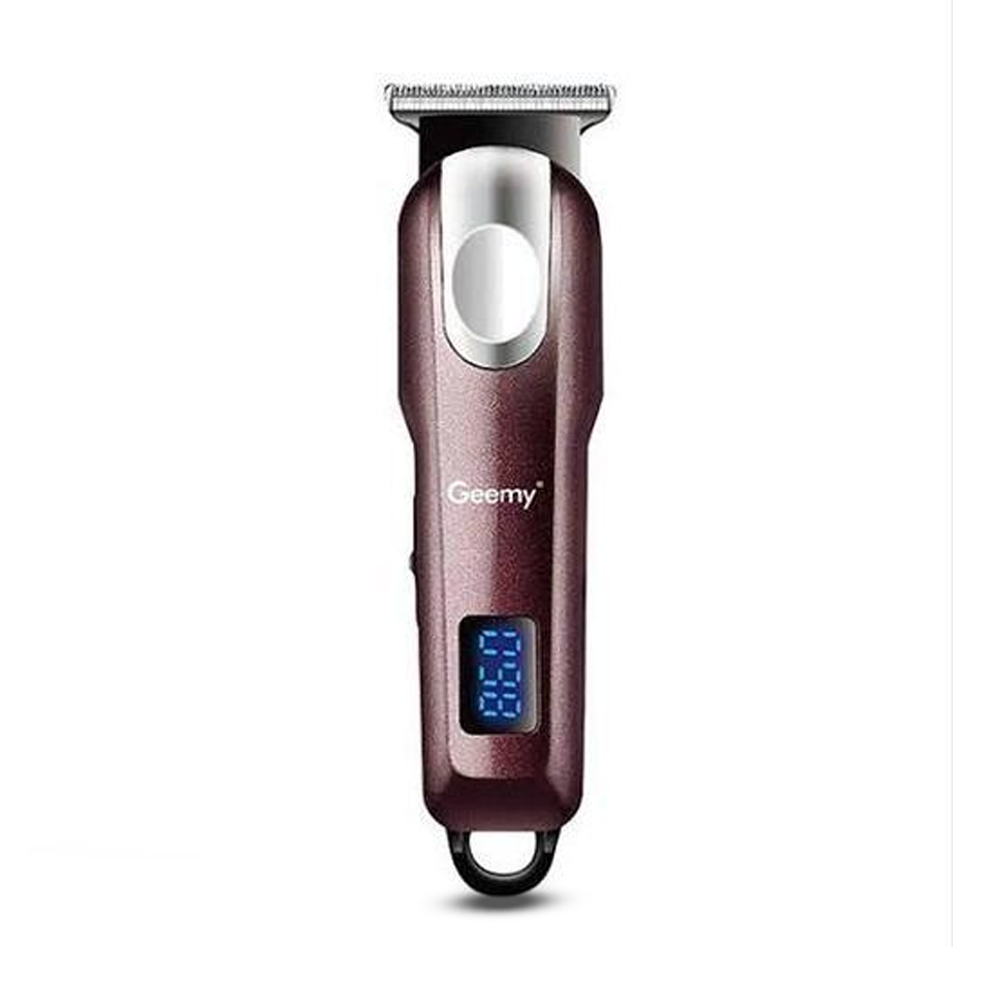 Geemy GM-6662 Rechargeable Trimmer For Men - Maroon