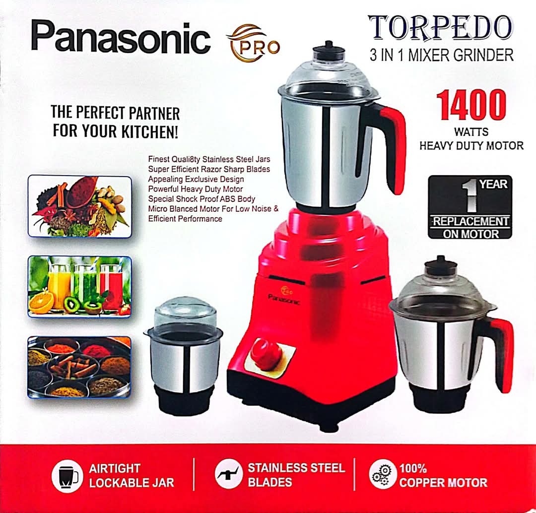 Panasonic Torpedo Mixer Grinder-1400w