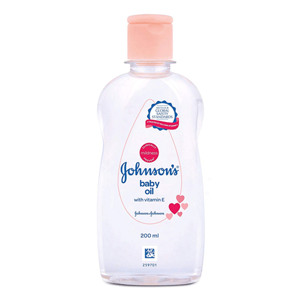 Johnsons Baby Oil with Vitamin E - 200ml - 19602931