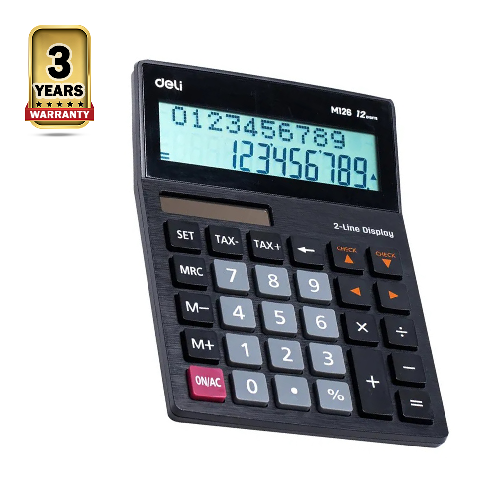 Deli M126 Calculator with Tax Function 