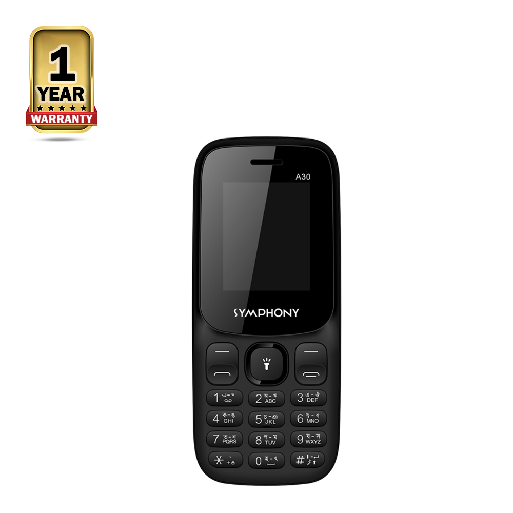 Symphony A30 Feature Phone - Matte Black