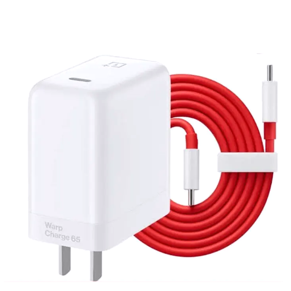 Oneplus Warp Charger Adapter with Cable - 65 Watt - White