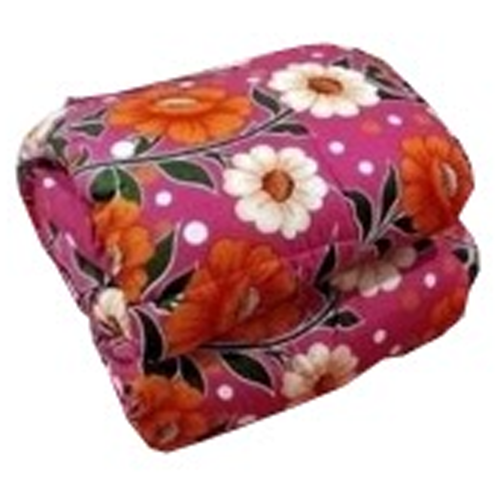 Twill Cotton King Size Comforter - Multicolor - CT-83