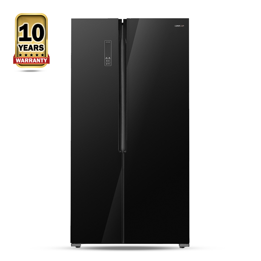 Sharp SJ-ESB621X-BK Side By Side 2 Door Refrigerator - 521 Liters - Black