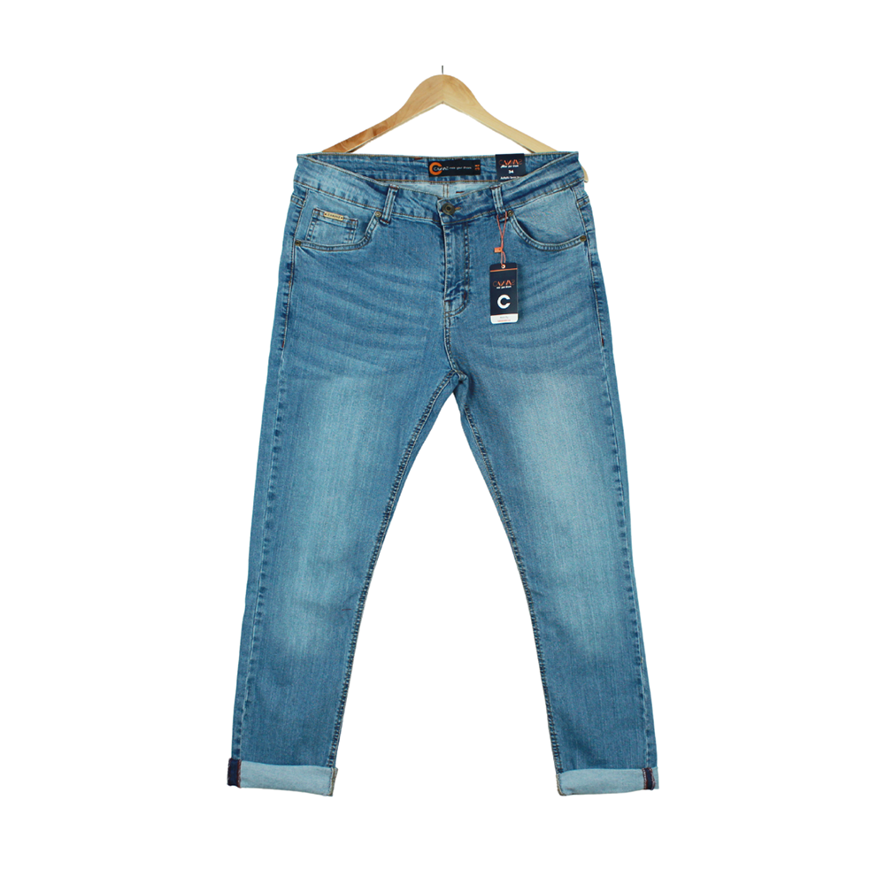 Cotton Spandex Denim Jeans Pant For Men MST1 Mid Wash