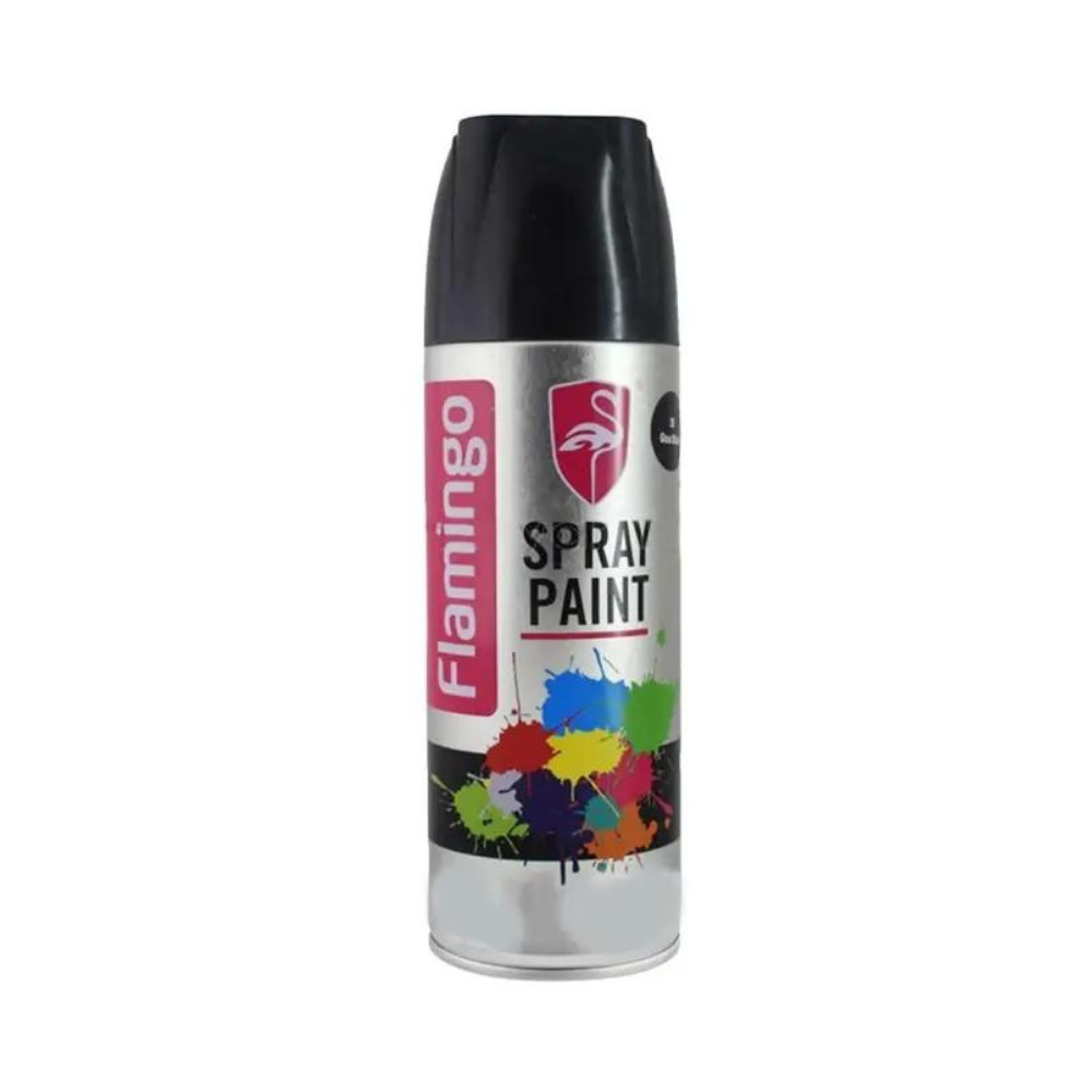 Flamingo Matt Black Spray Paint - 450ml