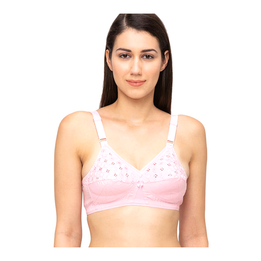 Juliet Nari Cotton Bra For Women - Lite Pink