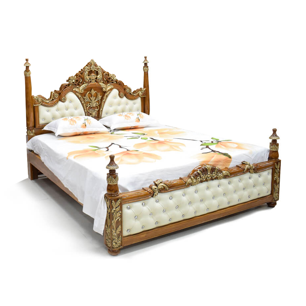 Segun wood store bed online