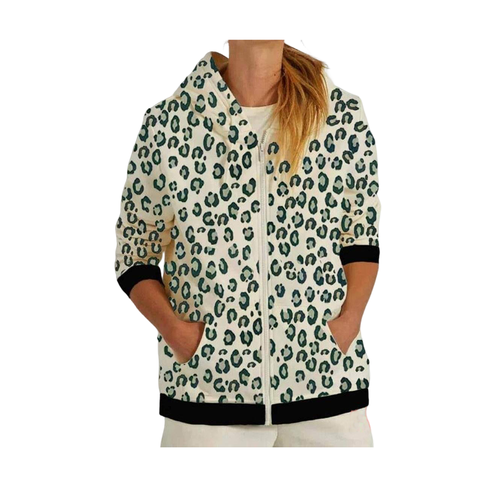 Cotton Hoodie Jacket For Women - Multicolor - HL-13