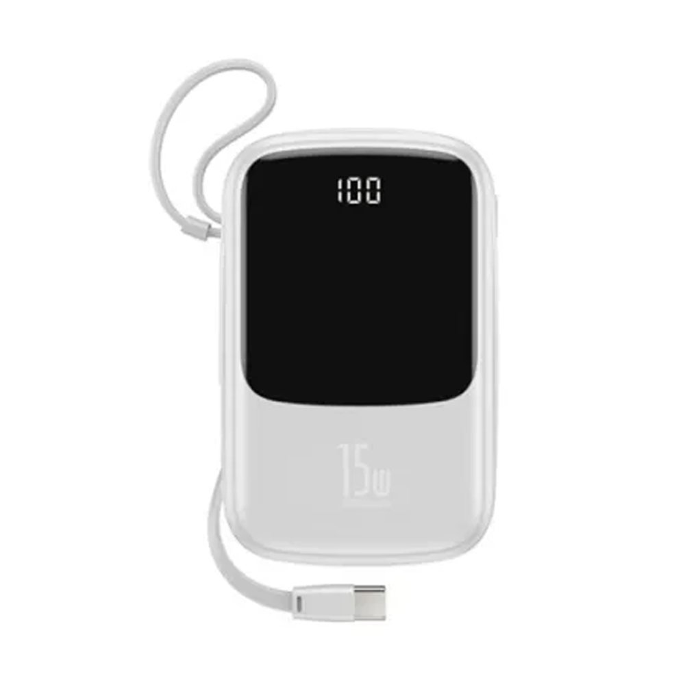 Baseus Qpow Digital Display 10000mAh Power Bank with Type-C Cable   