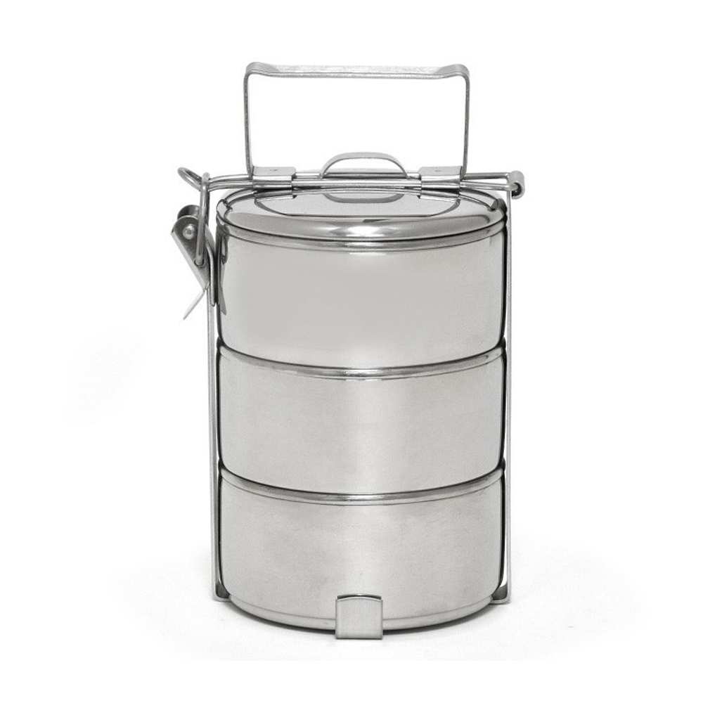 Stainless Steel Tiffin Carrier - Sliver