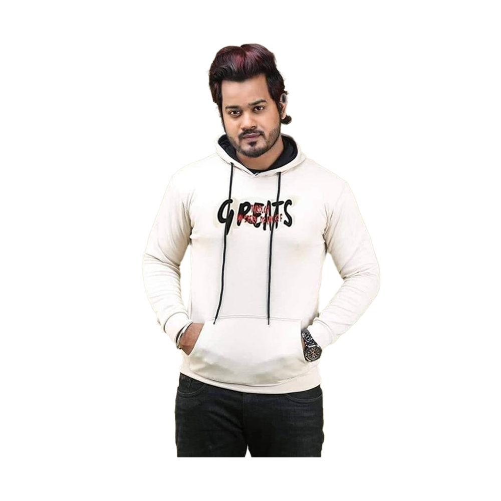 Stylish Hoodie Jacket - H-07 - White