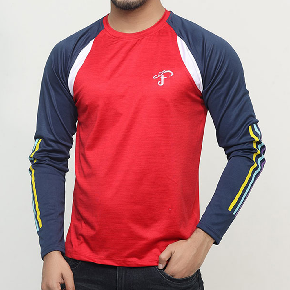 Mesh Full Sleeve Sweat Shirt For Men - Multicolor