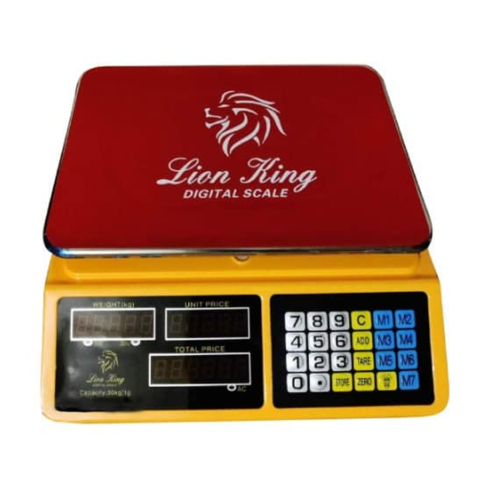 Digital Weighing Scale - 40KG/1G - Yellow