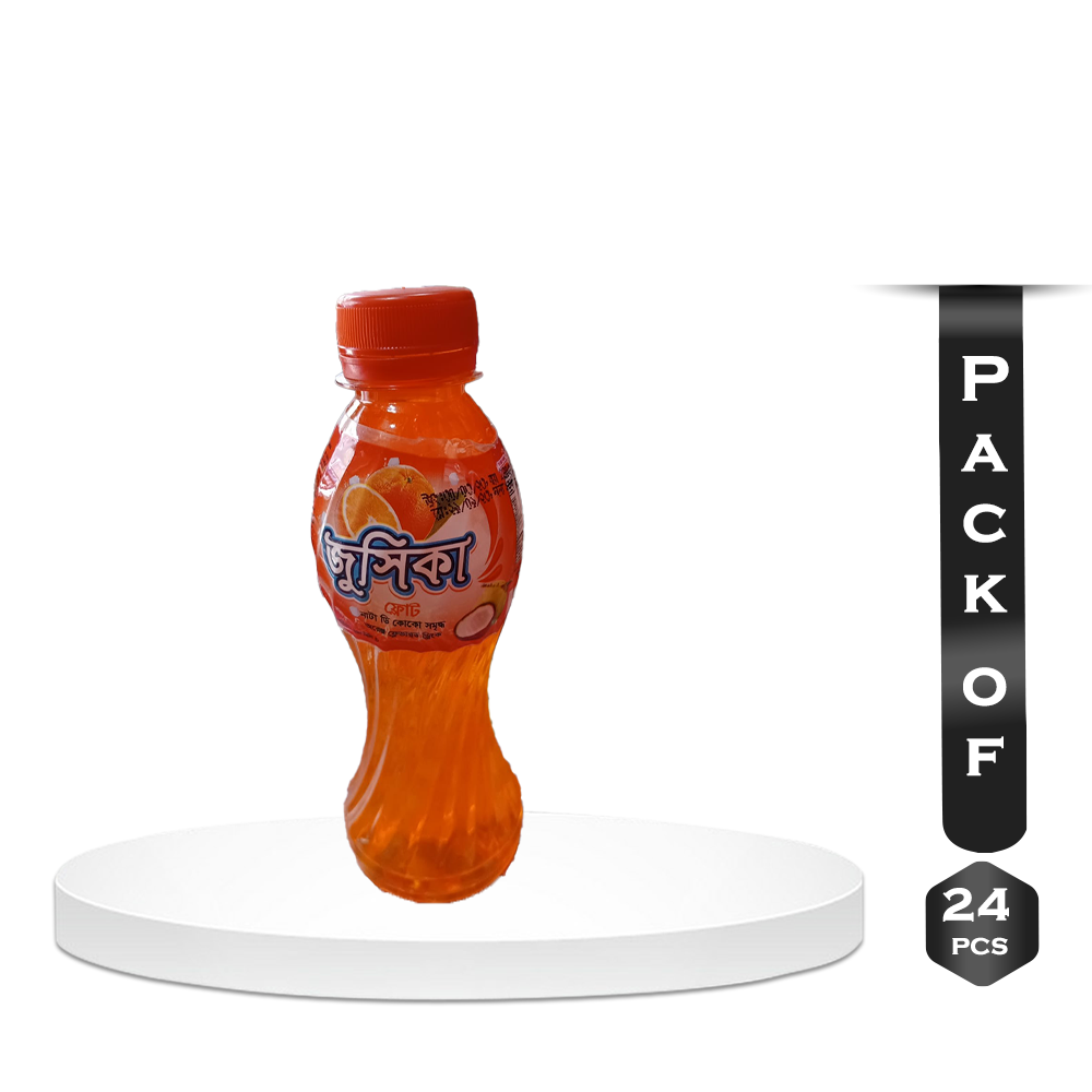 Pack Of 24 Pcs Jusika Orange Drink - 200ml