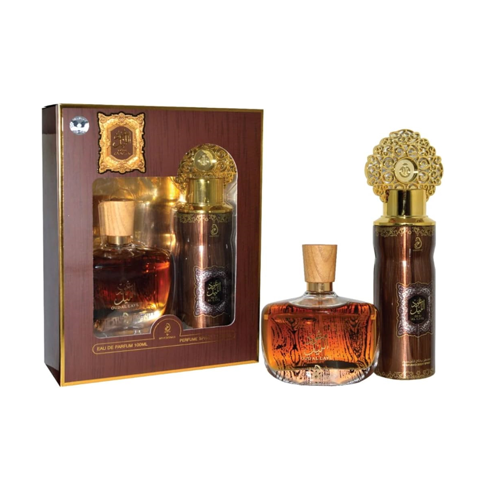 Arabiyat Oud Al Layl Gift Set by My Perfumes with Body Spray AT 925