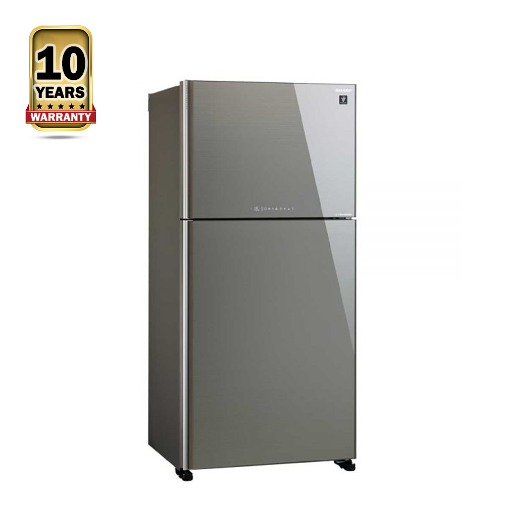 Sharp SJ-EX735P-SL Inverter Refrigerator - 656 Liters - Dark Silver